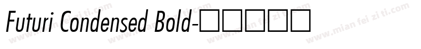 Futuri Condensed Bold字体转换
